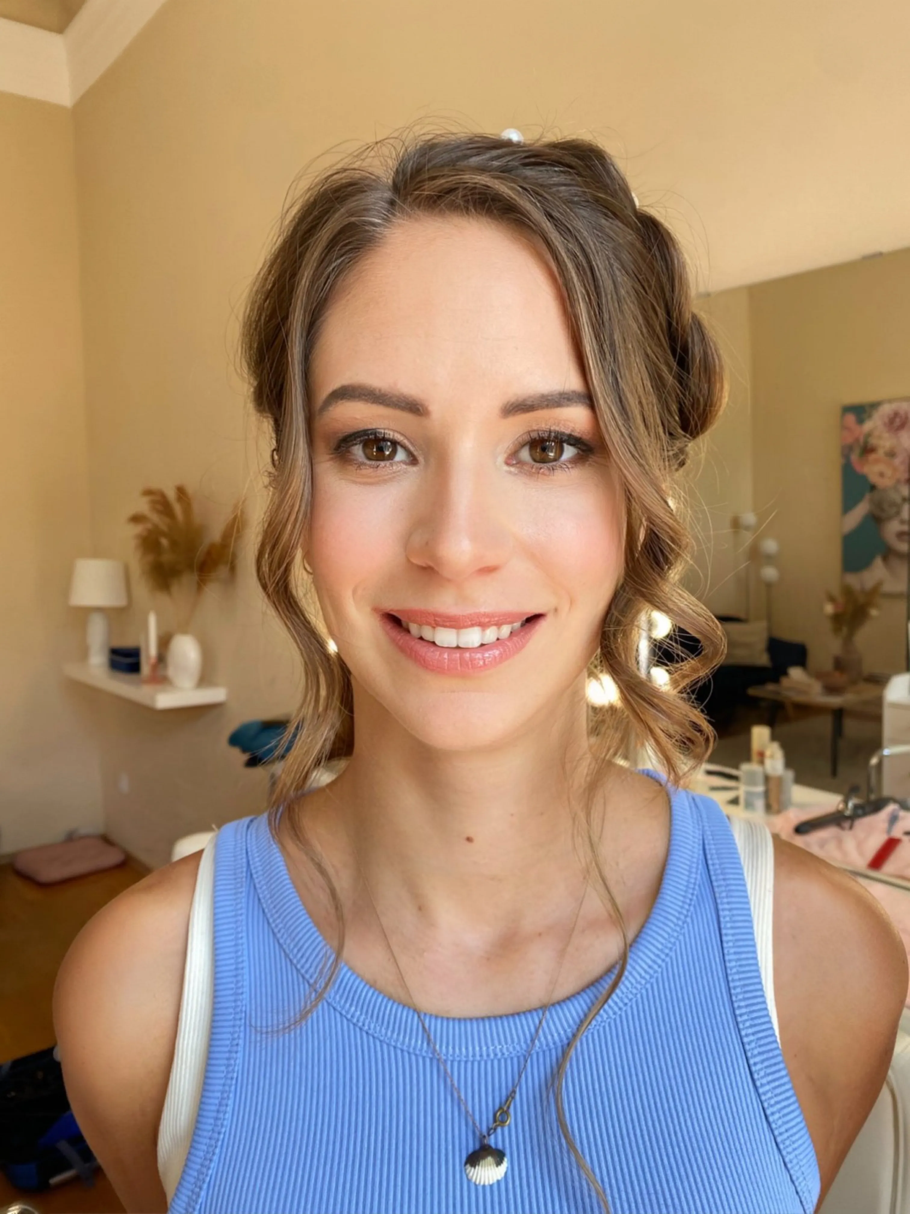 Natural bridal trial makeup look